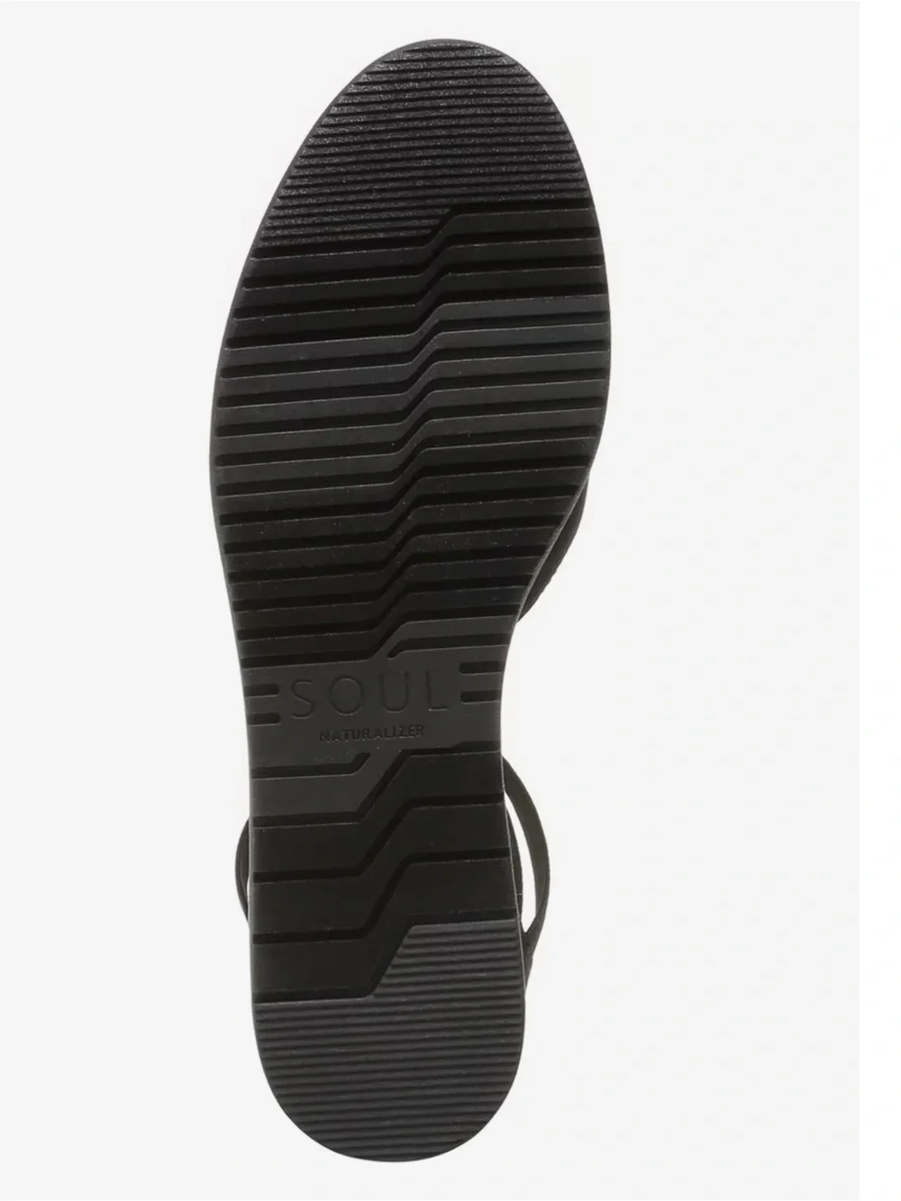 SOUL Naturalizer Black Crisscross Ankle-Strap Flat-size 10 - Picture 5 of 7